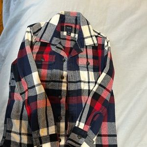 Gap flannel plaid shirt size 6